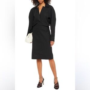 BOTTEGA VENETA Cutout Technical Coated Trench Dress